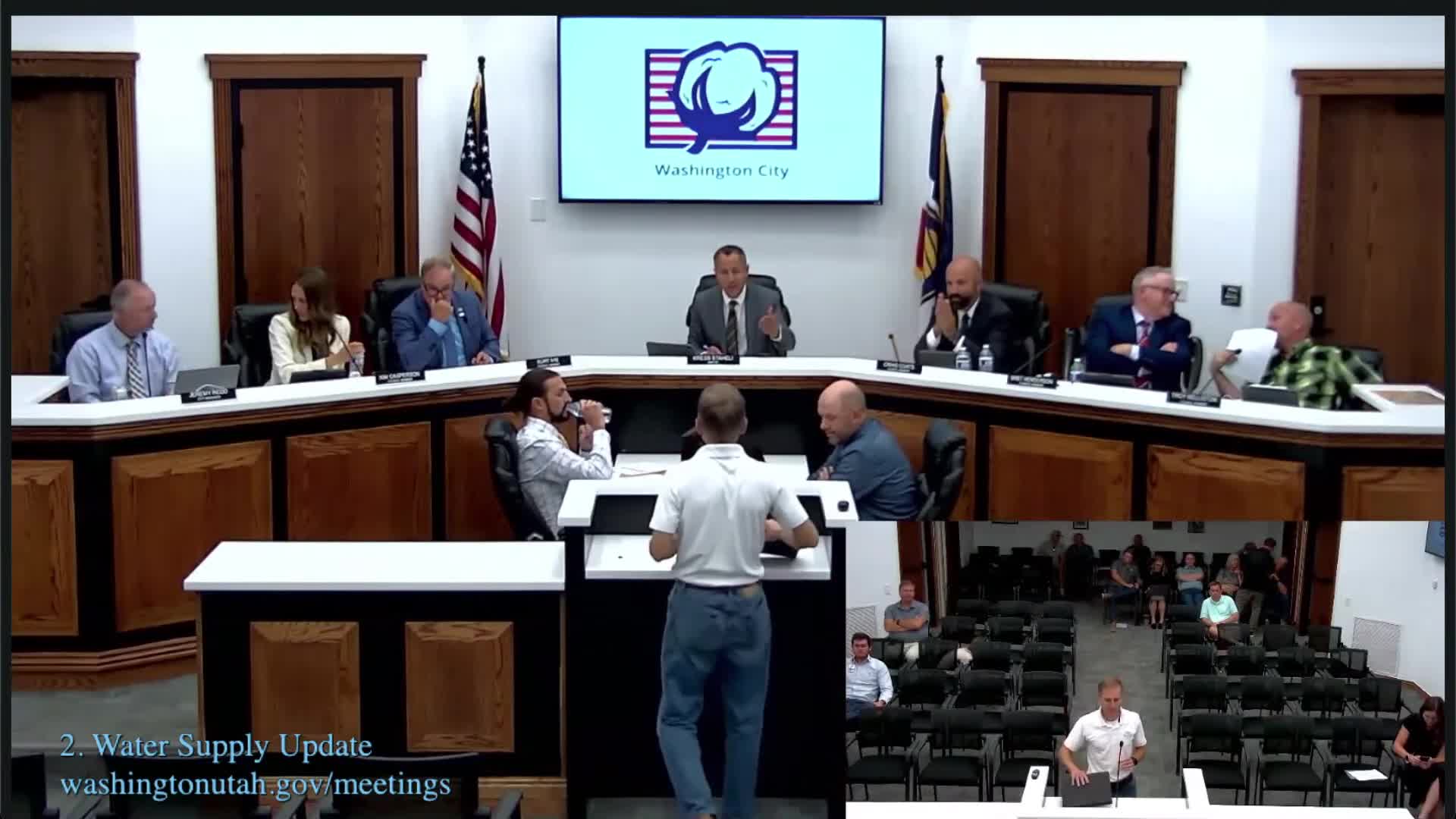 Water district: dry soils mean average snowpack may not produce average runoff; reservoirs and projects discussed