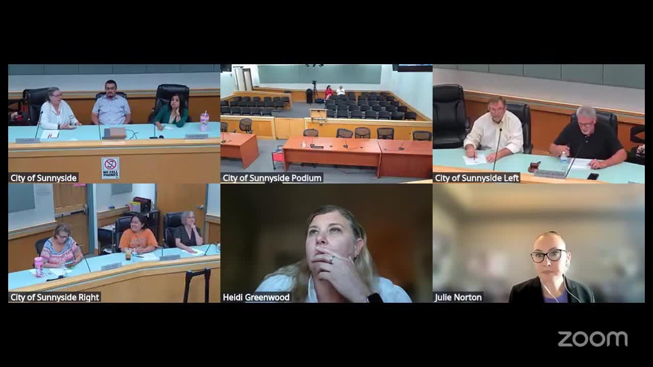 Sunnyside City Council Holds 30‑Minute Executive Session to Evaluate Applicant; No Action Taken