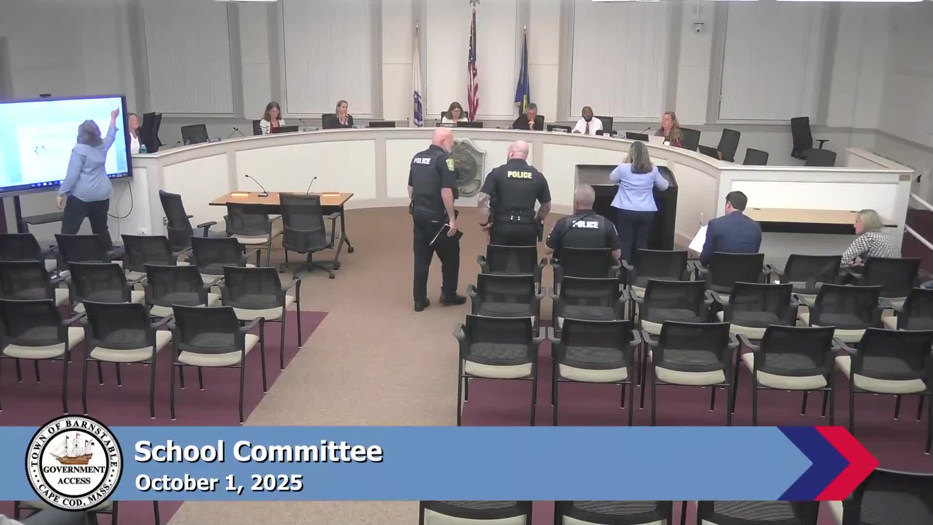 Barnstable committee hears detailed school safety plan including CSTAG threat assessments and unified emergency language