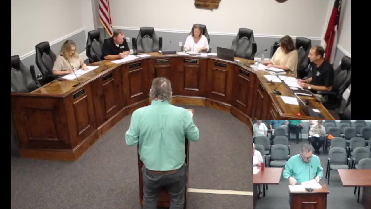 Board approves conservation applications and routine tax-office items; one conservation application denied