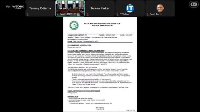 Pasco MPO OKs $224,809 resiliency plan task order to assess transportation vulnerabilities