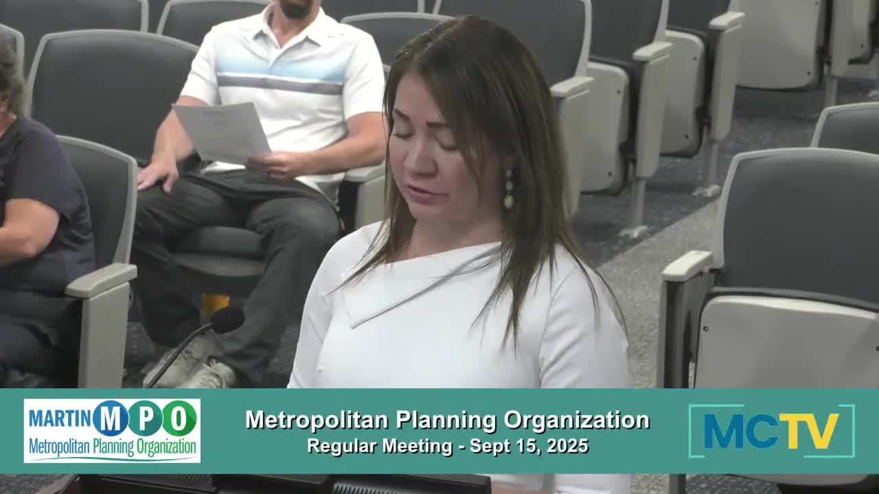 FDOT proposes pinout roundabout for US‑1/Palm City Road; MPO asks for neighborhood open house