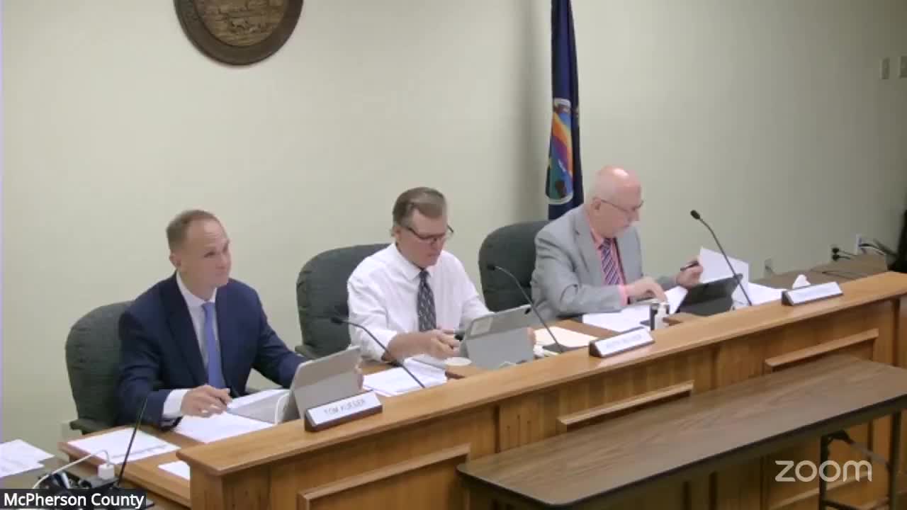 McPherson County approves $54,600 in culvert purchases, OKs tires for loader; bridge bid opening set