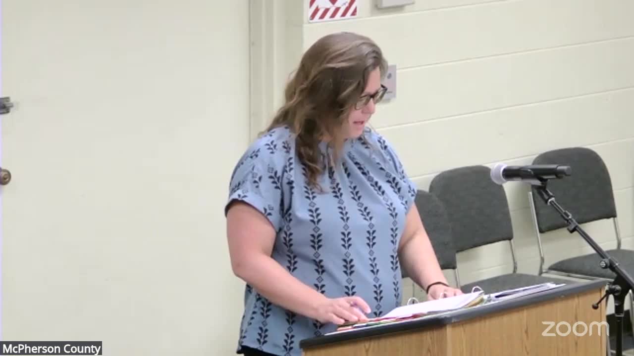 McPherson County buys pipe for Roxbury low‑water crossing and plans turnover to township