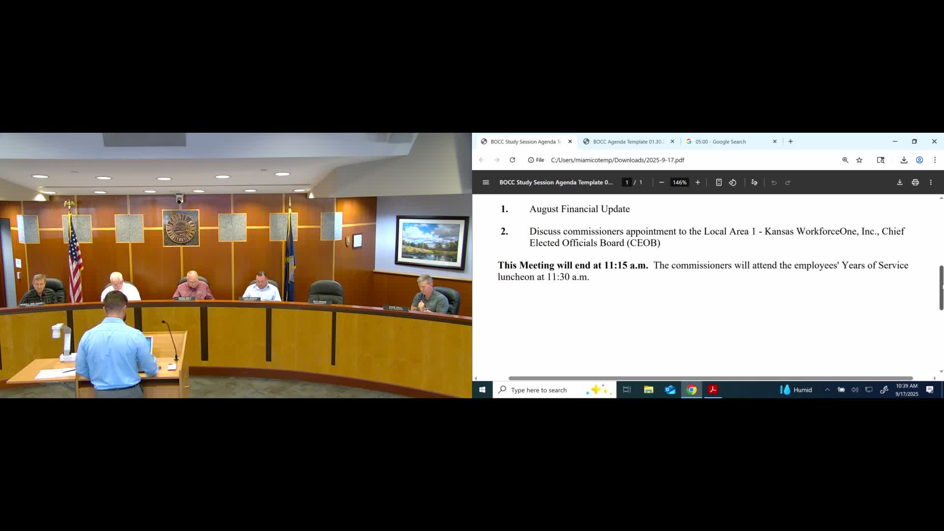 Miami County projects $27M in revenue; staff flags investments, EMS collections and insurance RFP