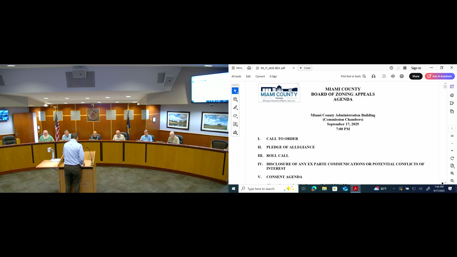 Miami County BZA deadlocks, variance for Lewis property denied after tie vote