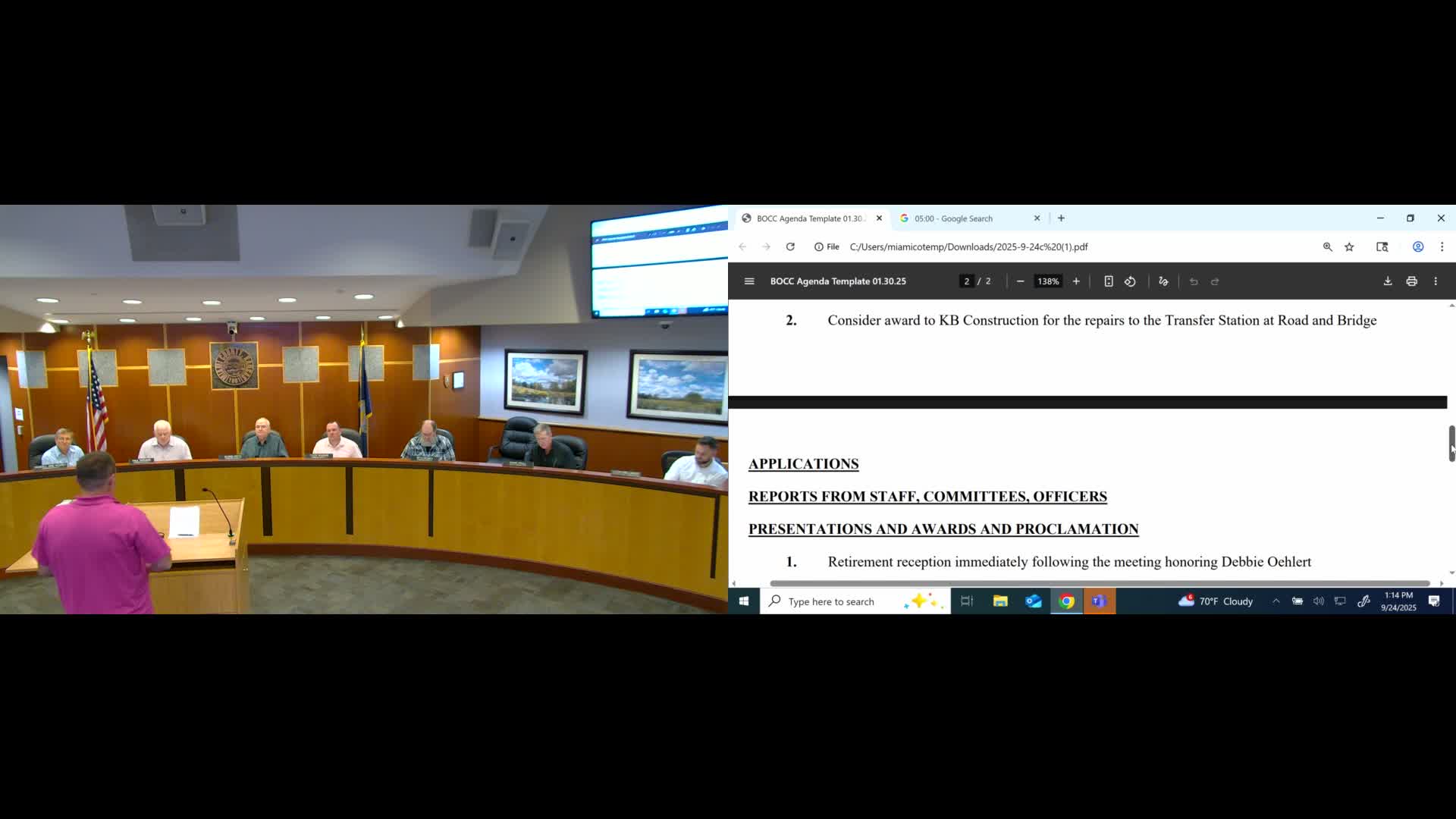 Miami County awards $43,072 repair contract for transfer station to KB Construction