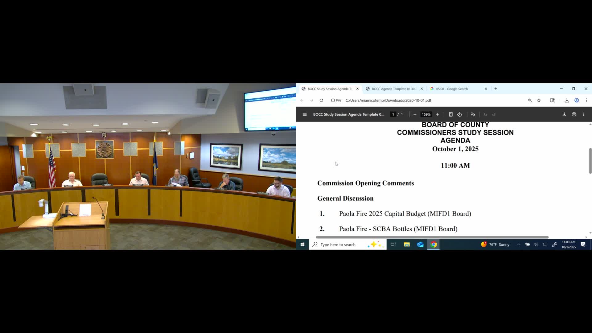 Miami County to reallocate Paola Fire capital funds for extrication gear and buy 10 SCBA bottles