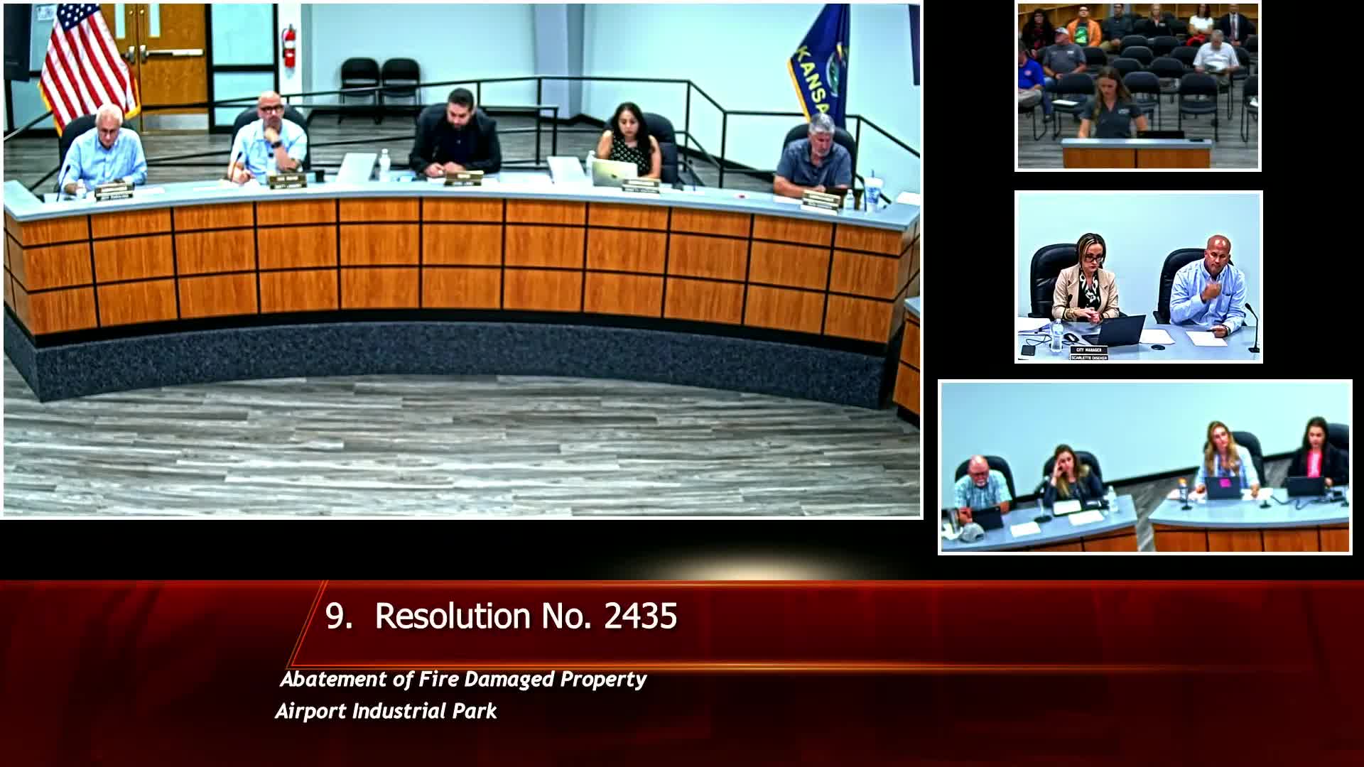 Commission approves demolition and cleanup of fire-damaged Airport Industrial Park lot
