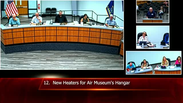 City approves Air Museum heater replacement; sprinkler repairs set with local bid waiver