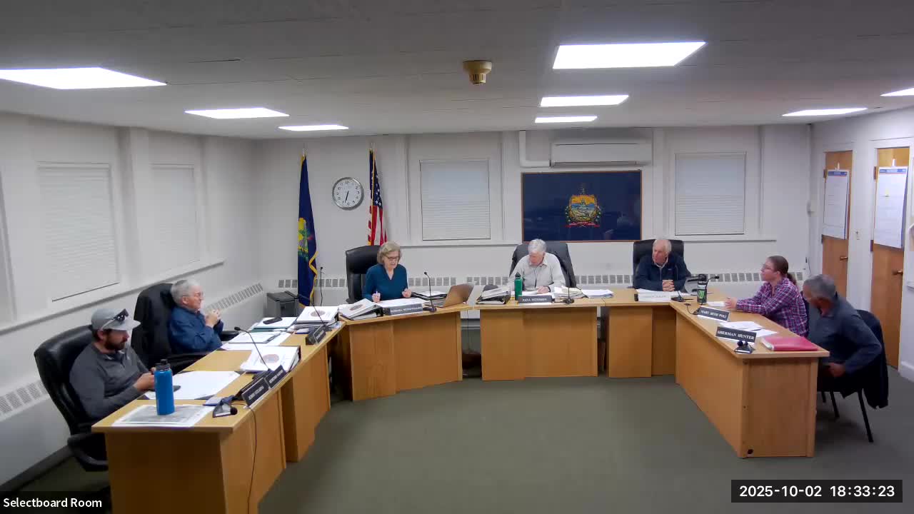 Rutland planning commission delays approval of Baird–Levins boundary line adjustment over map and acreage questions