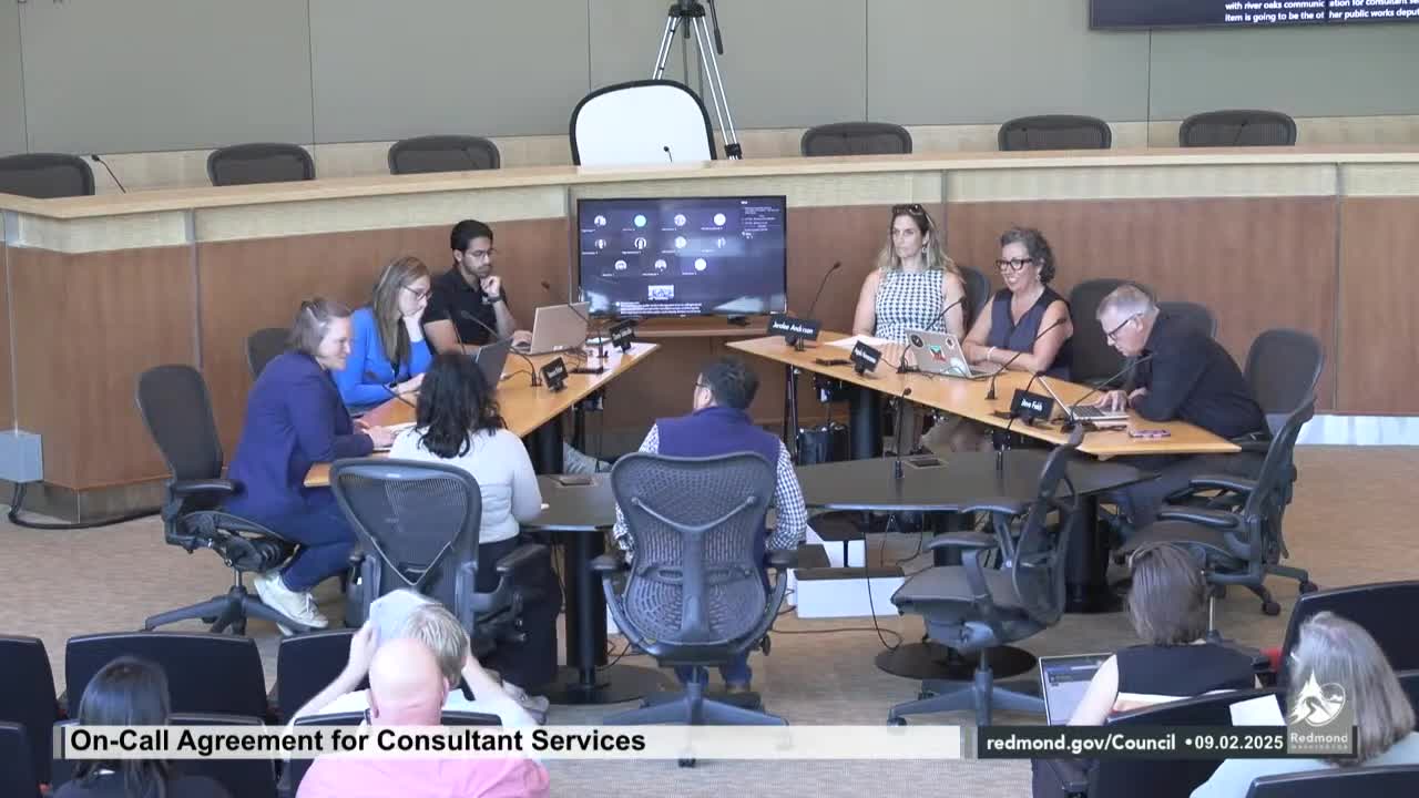 Redmond seeks on‑call telecom consulting to support franchise, permit and infrastructure questions