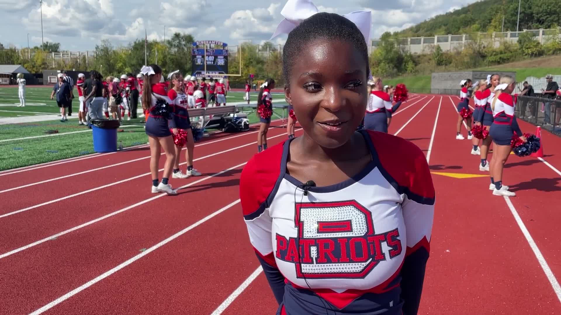 Student describes years on cheer squad, says team hopes to place at nationals