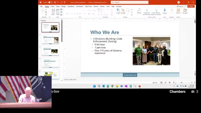 Planning department reviews software, enforcement and major projects; Creekside improvements and incentive vote noted