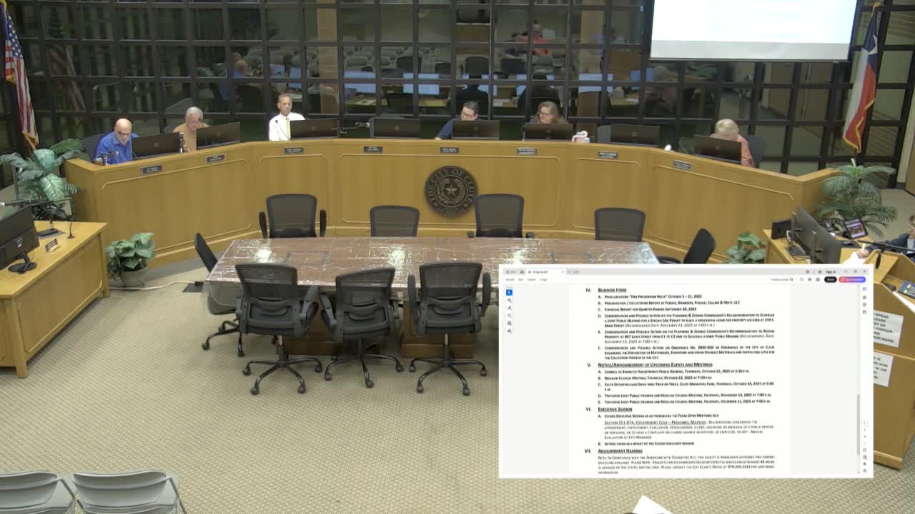 Council schedules joint public hearings for two land-use items at Nov. meetings