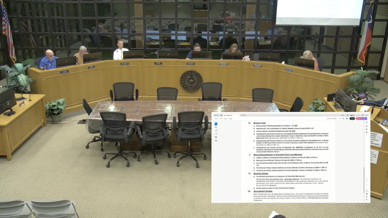 Clute council approves $85 fee for mattress and other bulk-item collection