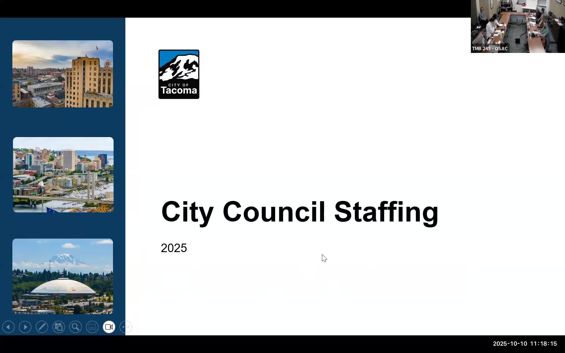 Tacoma committee debates council staffing models, costs and reporting; asks staff to pursue operational improvements