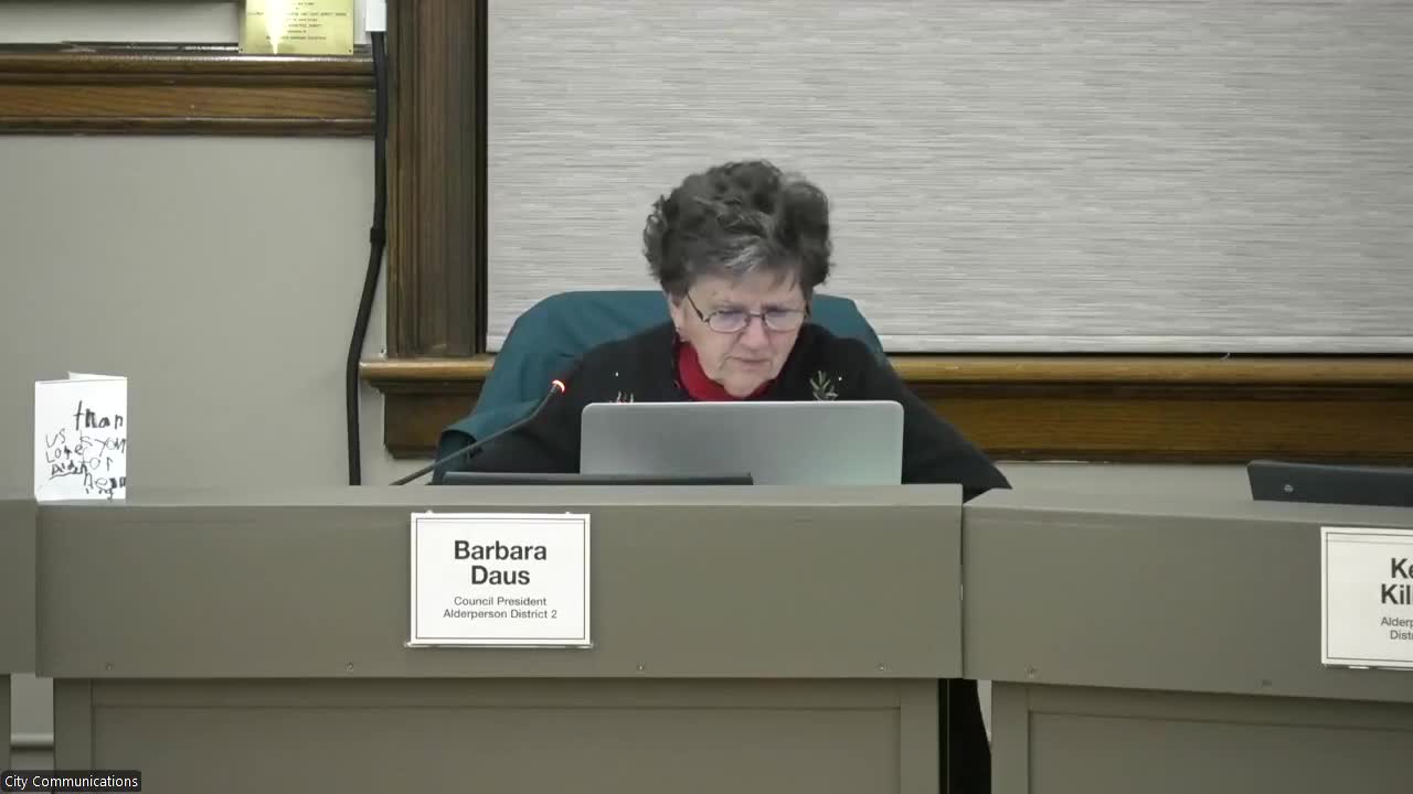 Council reviews certified survey map to combine parcels for new fire station; right-of-way dedication included