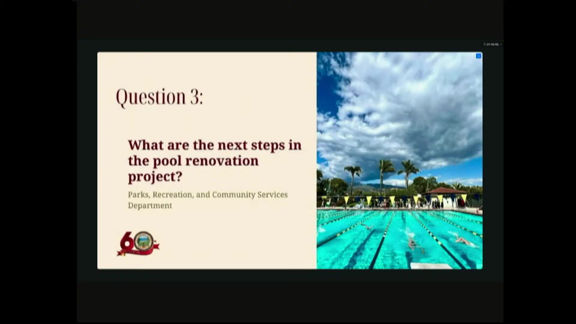 Carpinteria to issue RFP for pool renovation design; staff pursuing state grants and matching funds