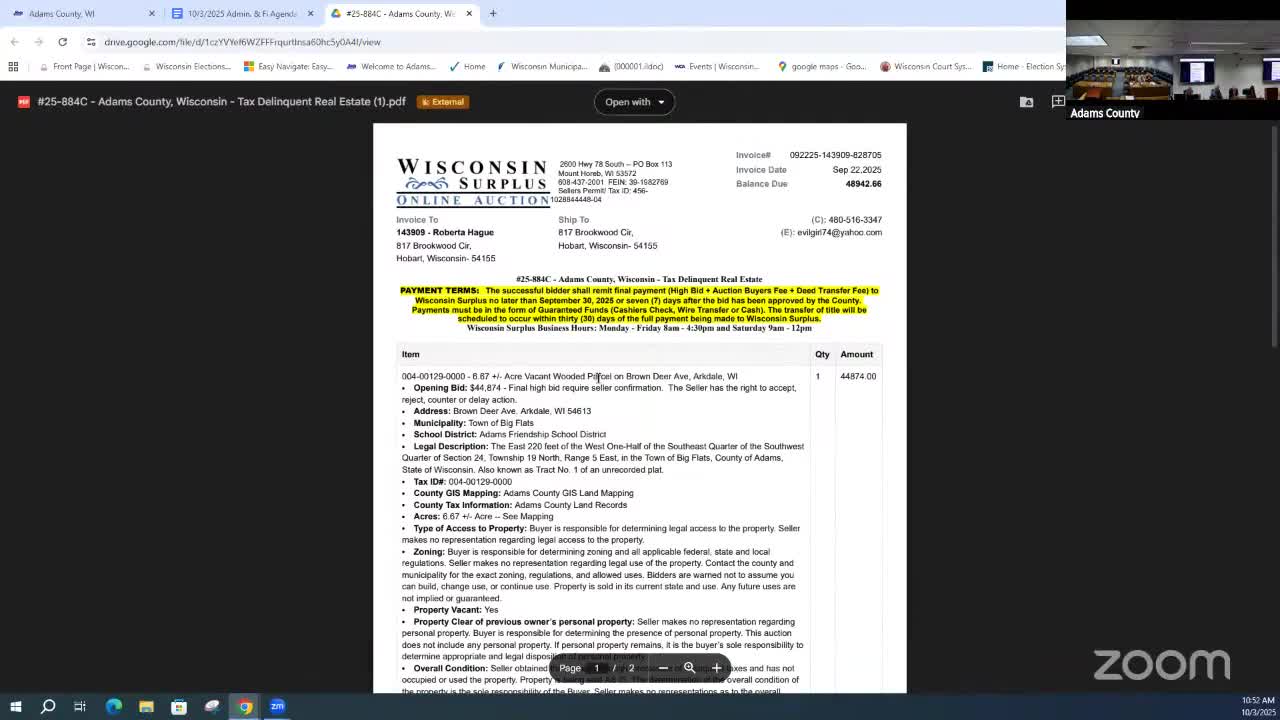 Committee approves sale of tax-delinquent property below market; county to receive taxes and fees first