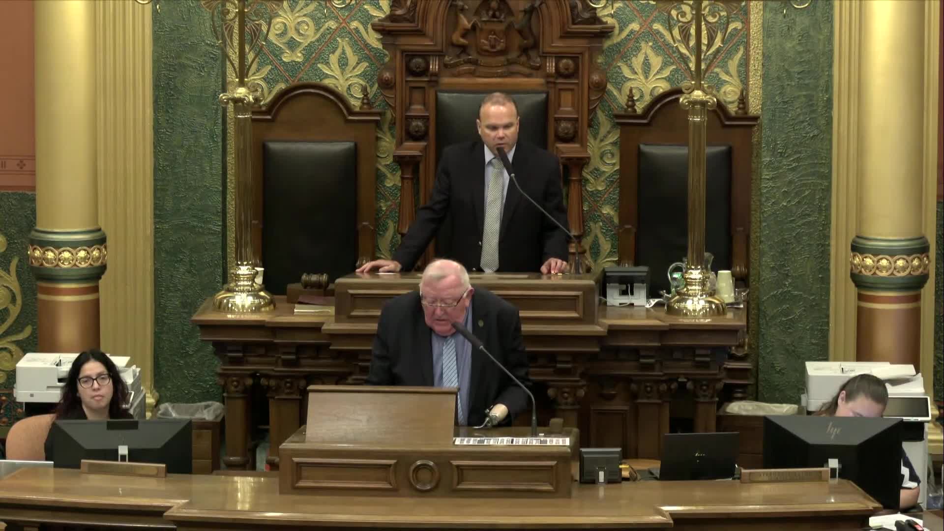 Michigan House receives batches of Senate bills, introduces dozens of House bills; quorum not present