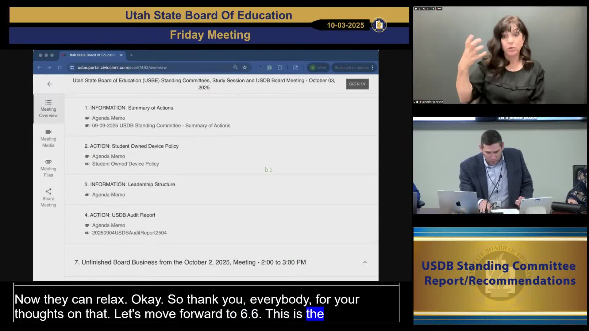 Board approves student‑owned device policy for USDB