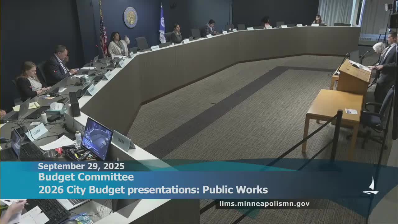 Public Works presents $486 million 2026 proposal; $74 million general fund portion and targeted cuts proposed