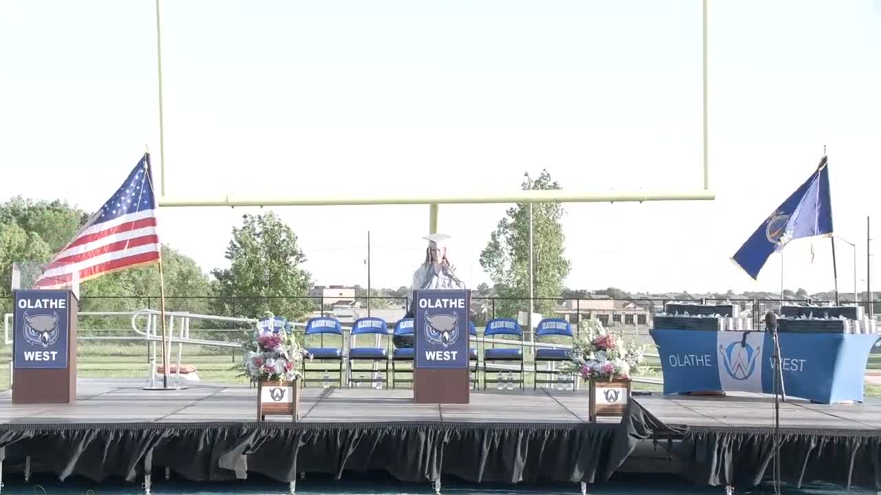 Olathe West awards diplomas to 391 graduates; top students, scholarships and retirees honored