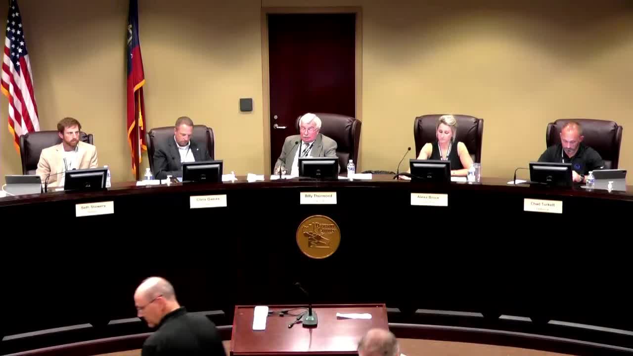 Commissioners briefed on Lumpkin Campground Road resurfacing bid and funding; no formal award recorded