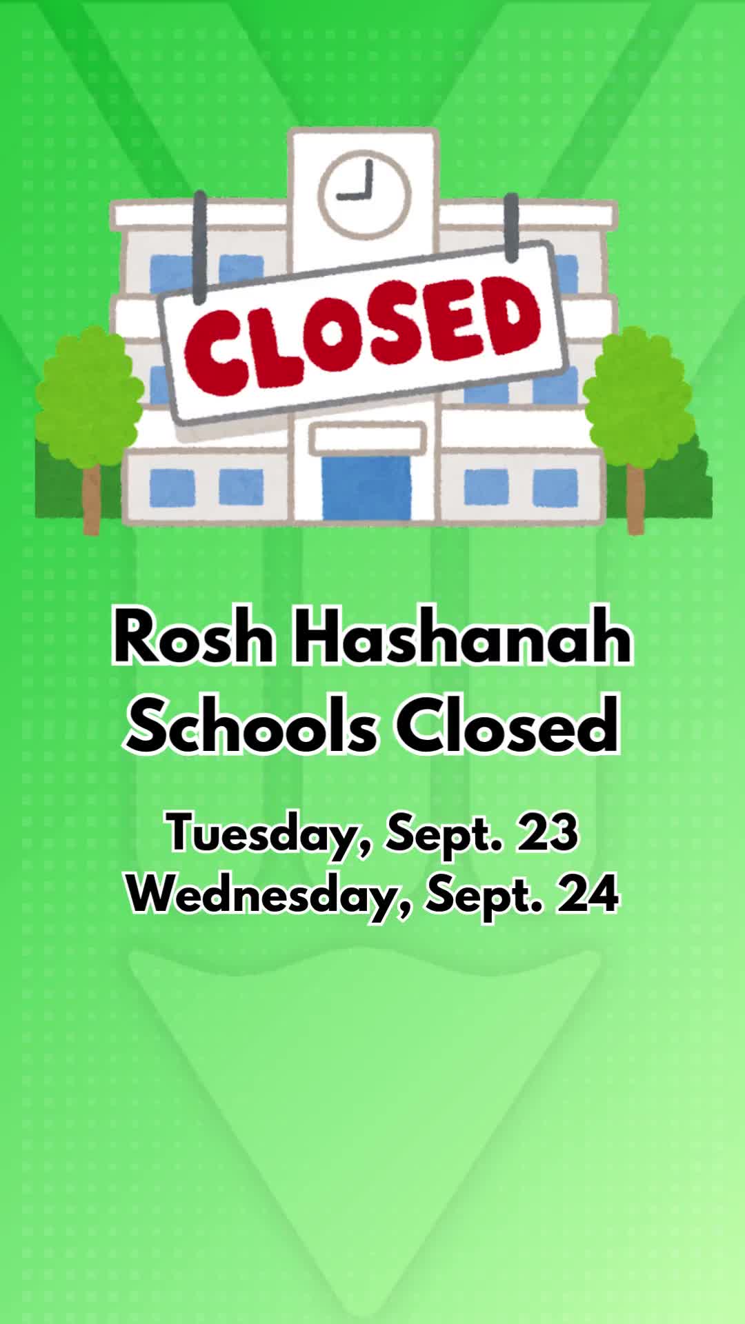 Yorktown Central School District: Rosh Hashanah closures, Sept. 25 special board meeting and Brookside picture day