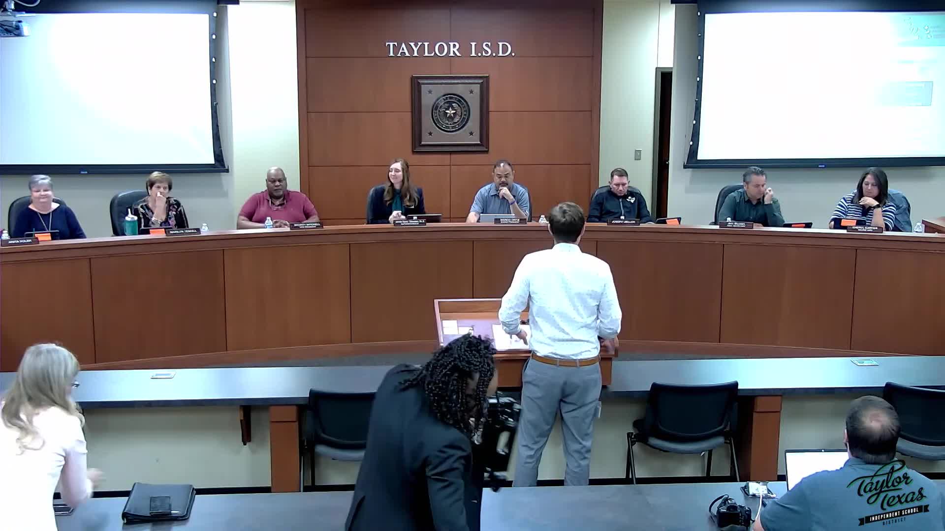 Taylor ISD bond program: Phase 2 steel up, Pausman change order sought for $130,000 to finish flooring and paint; HVAC commissioning contract budgeted