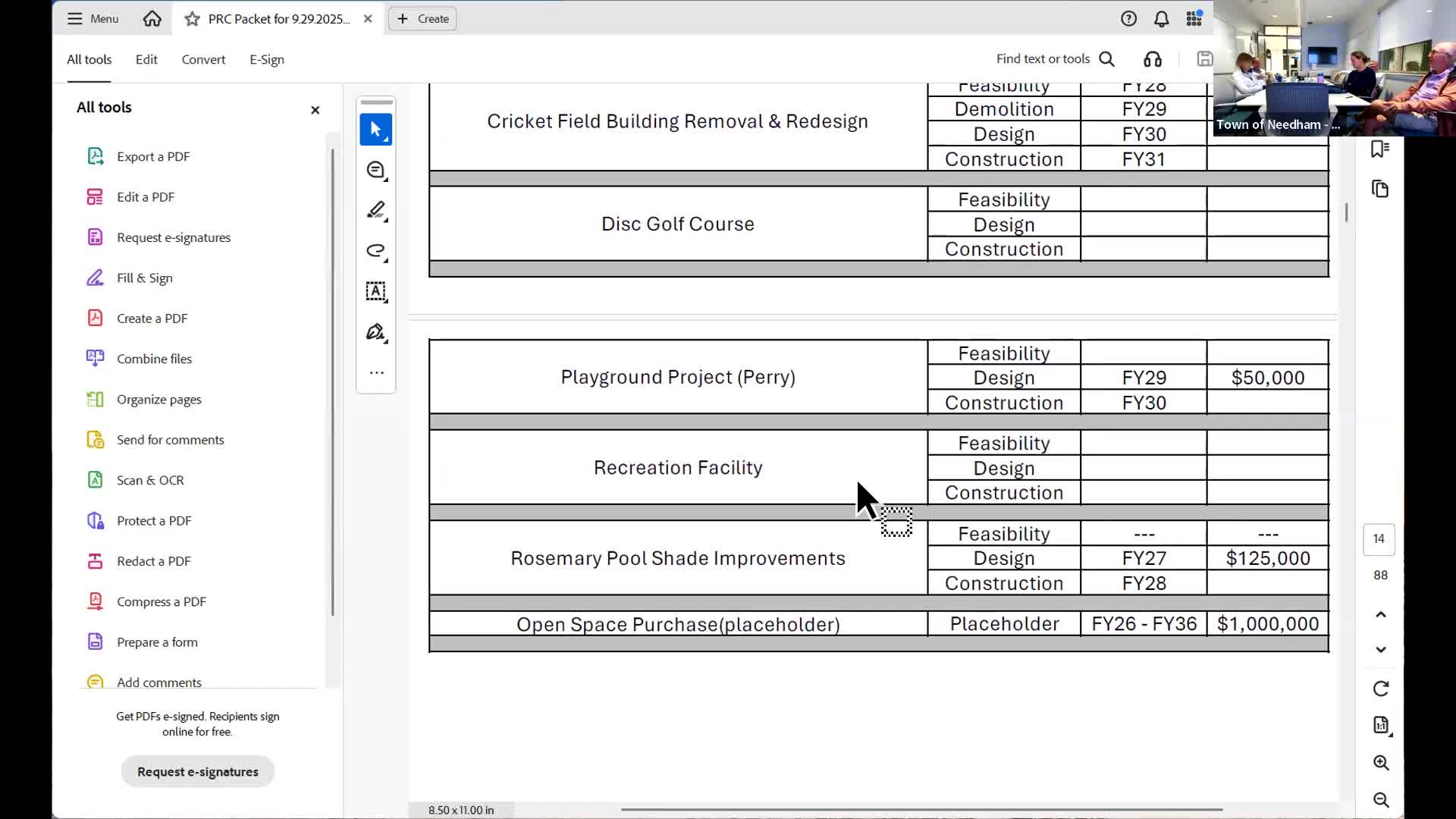 Needham staff recommend phased upgrades for water access, bathrooms and AEDs at parks