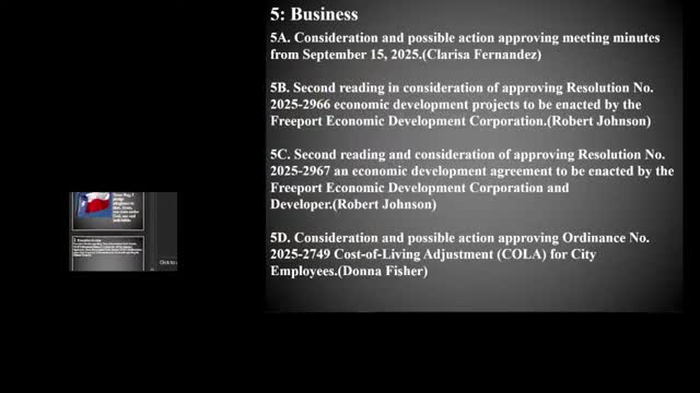 Freeport council approves $300,000 EDC local business improvement grant program