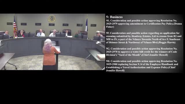 Council approves certification repayment and travel-expense policies to standardize training costs and reimbursements