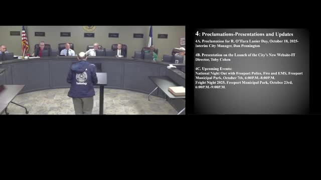 Freeport previews redesigned city website with ADA features and simplified navigation