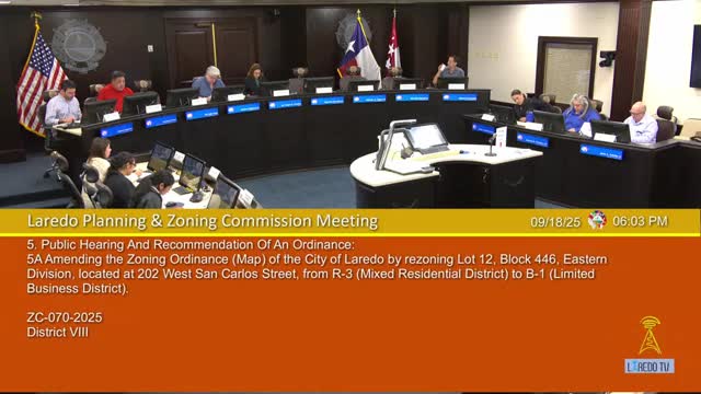 Laredo planning commissioners back staff, deny zoning upgrade sought to regularize grocery kiosk