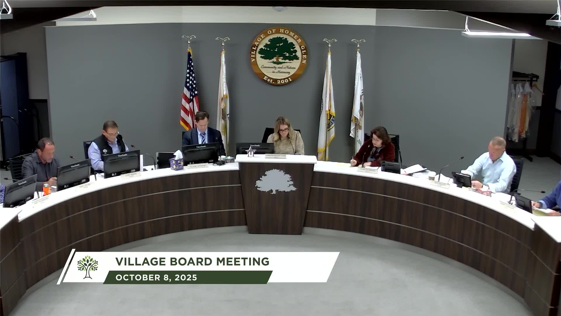 Homer Glen trustees approve multiple ordinances, grants and routine measures; one grant tabled