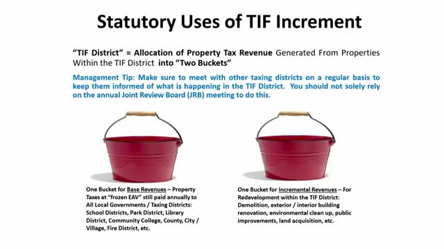 Economic development director briefs board on TIF basics; trustees back further study tied to comprehensive plan