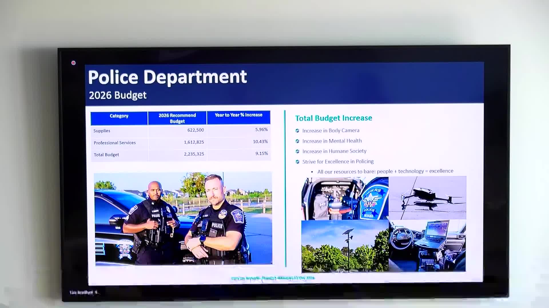 Police chief seeks technology investments and expands mental-health support for officers