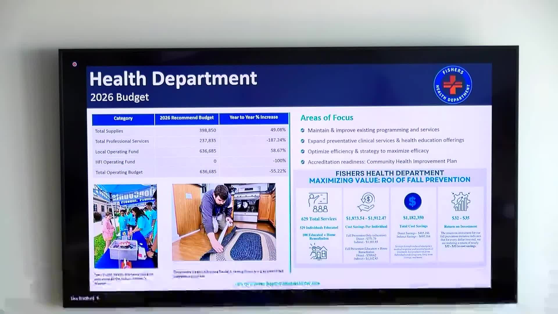 Public health director warns of steep state funding cuts, outlines service and billing changes