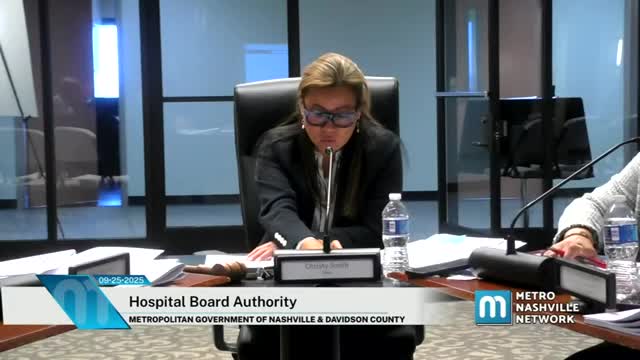 CEO reports audits, TDH reviews and facility incidents; compensation study delayed to October