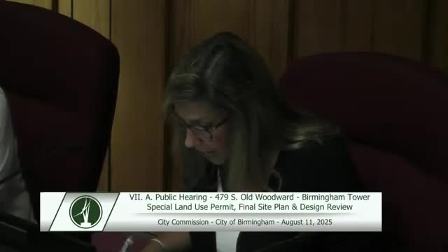 Commission sends 479 S. Old Woodward special land‑use request back to planning board after public objections on parking