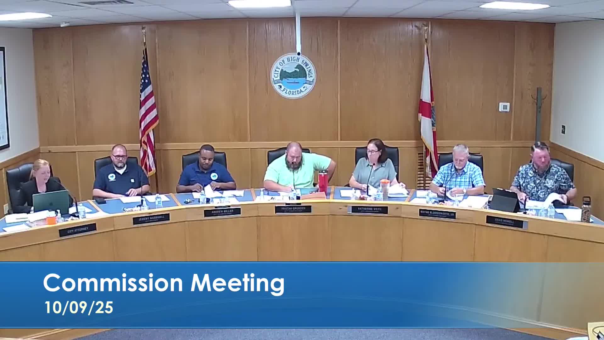 High Springs approves special magistrate and planning consultant agreements; commission discusses foreclosure process for municipal lien