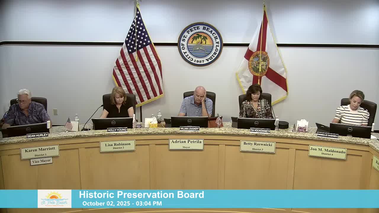 Design review for a small house at 207 Gulf Way highlights easement access and facade details