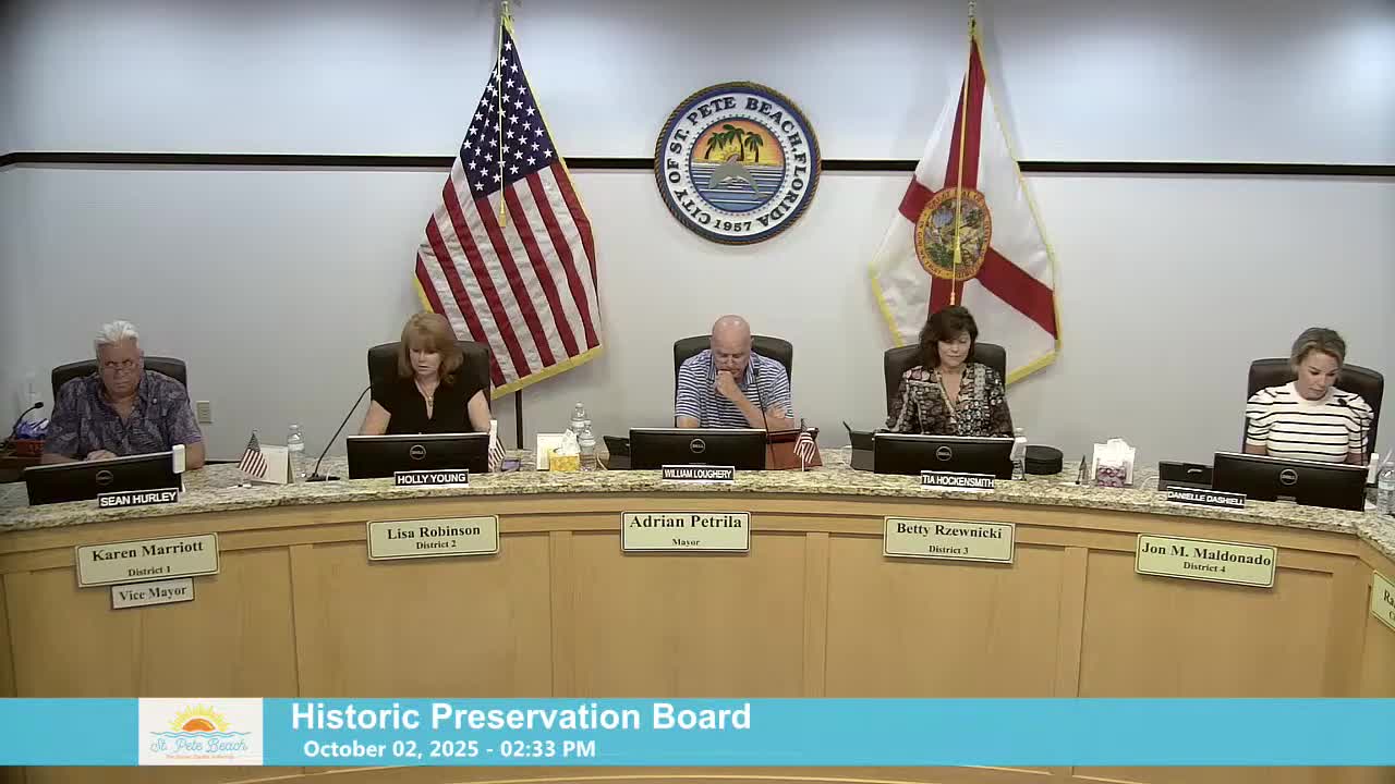 St. Pete Beach board approves five local landmark designations, with conditions on some renovations