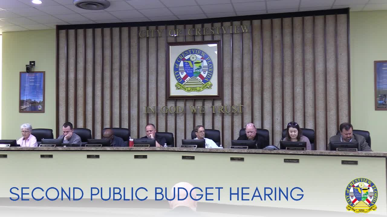 Crestview council adopts final 6.6466 millage rate and FY2026 budget