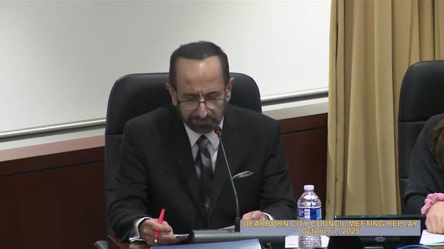 Votes at a glance: Dearborn City Council actions including contracts, recognitions and consent agenda