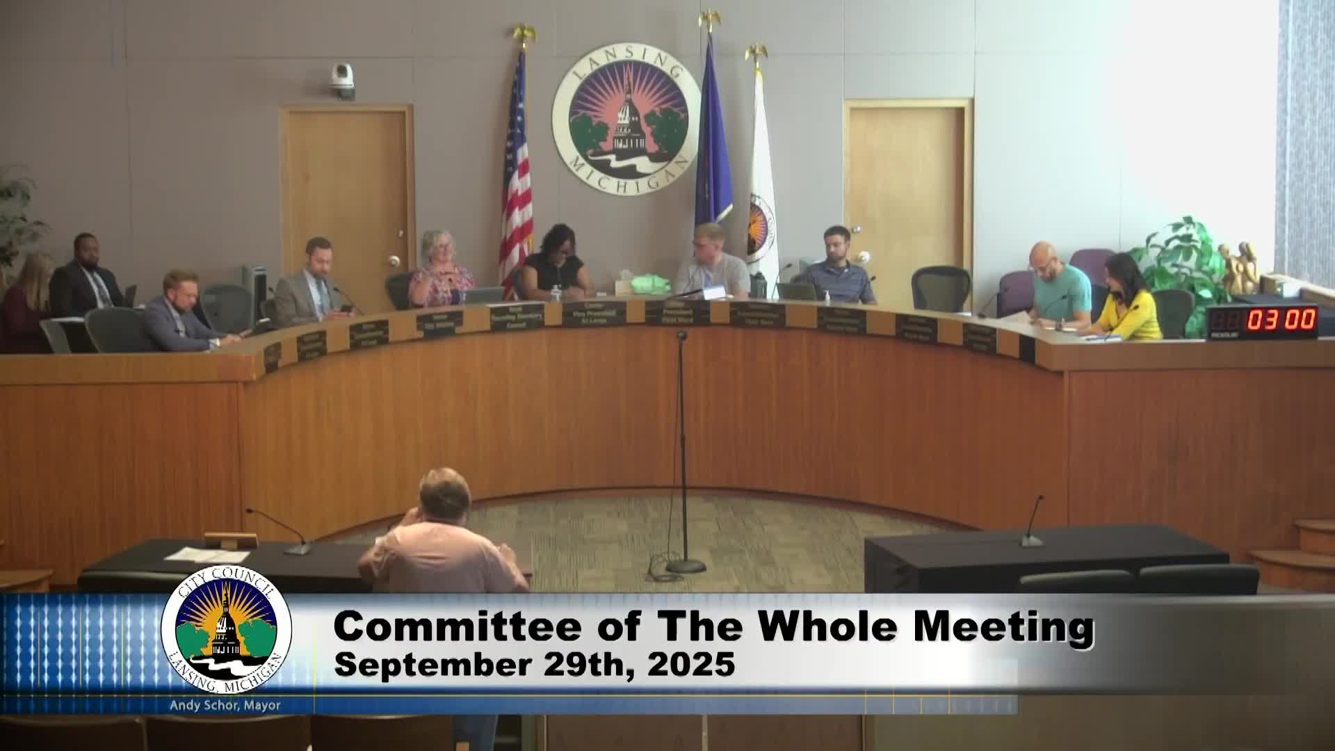 Lansing committee adopts amended FY26–27 budget priorities, adds $1.5M for sidewalks and seeks additional road funding