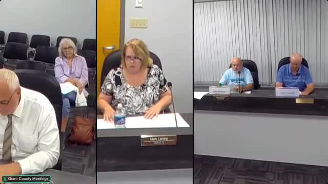 Grant County APC recommends replacing fee schedule; resolution forwarded to commissioners