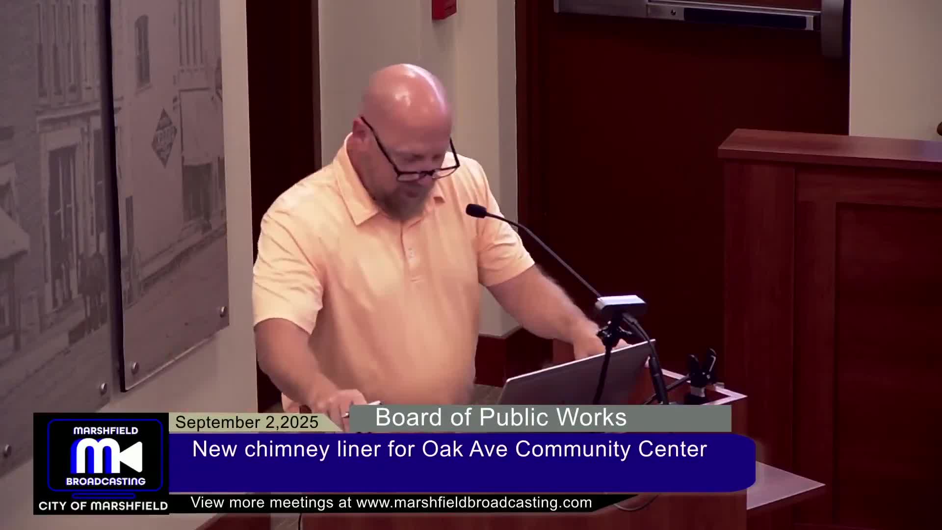 Board seeks bids to replace chimney liner at Oak Avenue Community Center